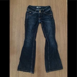 Hudson low raise flare jeans